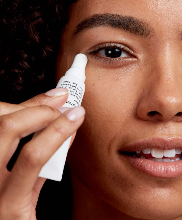 woman applying Pai eye cream