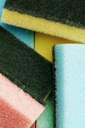 plastic sponges